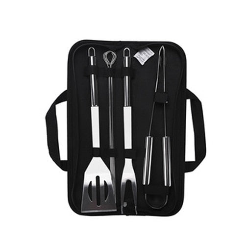 Stainless Steel BBQ Tools Set Barbecue Grilling Utensil Accessories Camping Outdoor Cooking Tools Kit BBQ Utensils