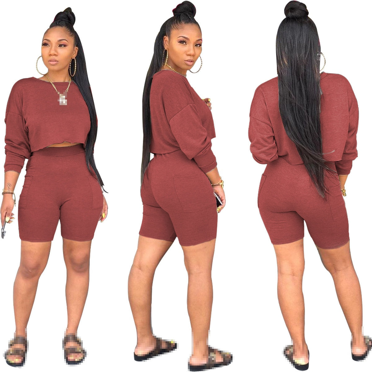 two piece set women 2 piece set women outfits tracksuit for female crop top long sleeve fall clothes 2020 outfits 2 pieces sets