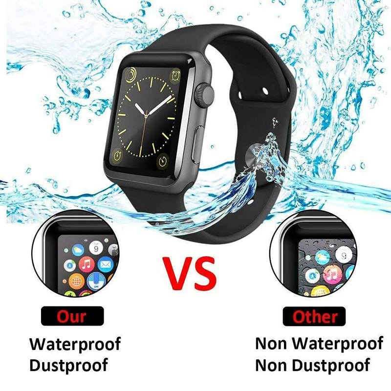 waterproof screen protector for apple watch 8 7 6 SE 5 4 3 38MM 40MM 44MM 42MM 41MM 45MM Soft Tempered glass for Iwatch Ultra 49