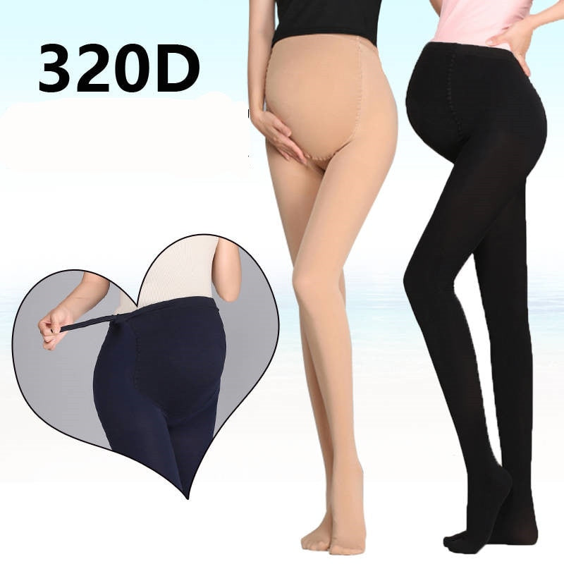 320D Women Pregnant Socks Maternity Hosiery Solid Stockings Tights Pantyhose Spring and autumn pregnant women stockings