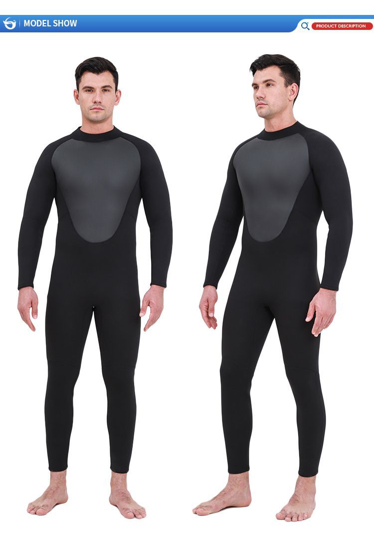 Premium 3MM Neoprene Wetsuit Men One-Piece Suits Keep Warm Surf Scuba Diving Suit Fishing Spearfishing Kitesurf Women WetSuit