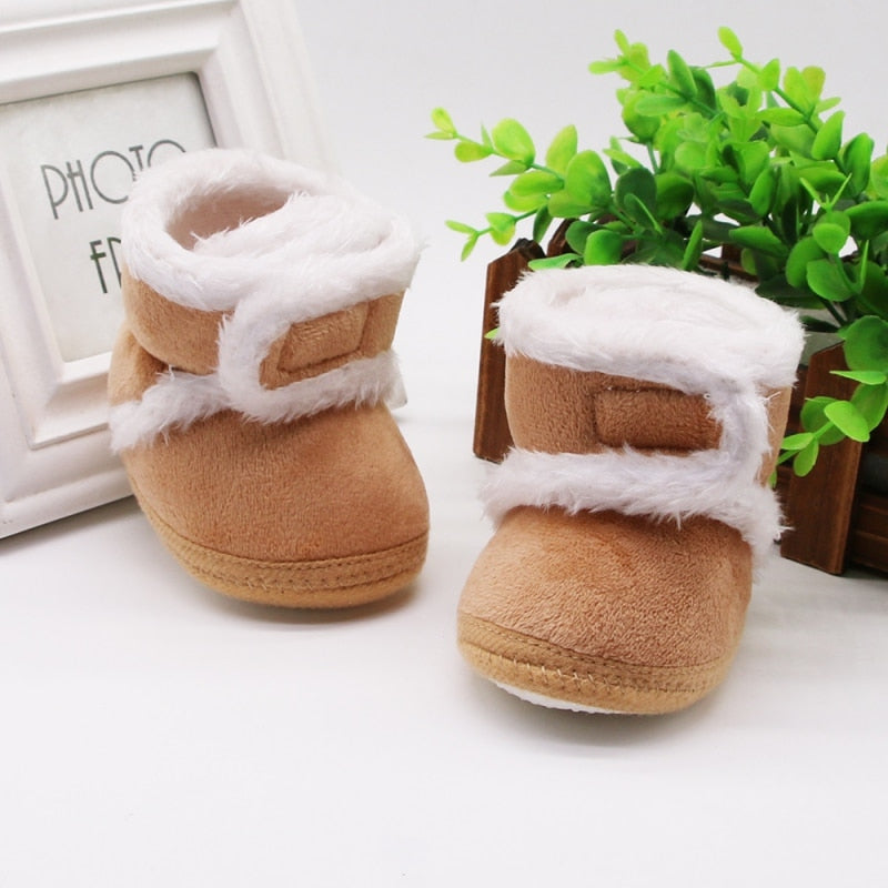 Newborn Toddler Warm Boots Winter First Walkers baby Girls Boys Shoes Soft Sole Fur Snow Booties for 0-18M Footwear Boots