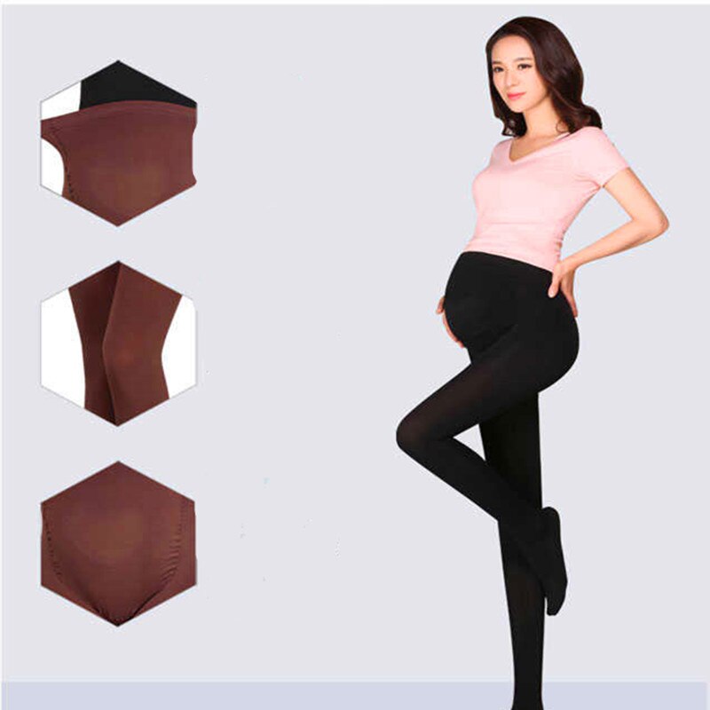 320D Women Pregnant Socks Maternity Hosiery Solid Stockings Tights Pantyhose Spring and autumn pregnant women stockings