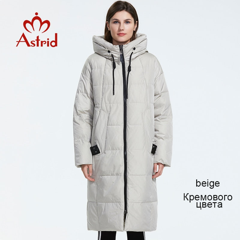 Astrid 2022 Winter new arrival down jacket women loose clothing outerwear quality with a hood fashion style winter coat AR-7038