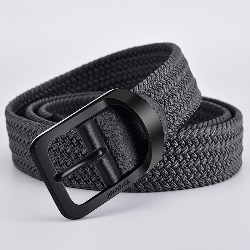 2022 men and women fashion nylon belt alloy casual belt women wild stretch jeans belt decoration ins wind Luxury brand design