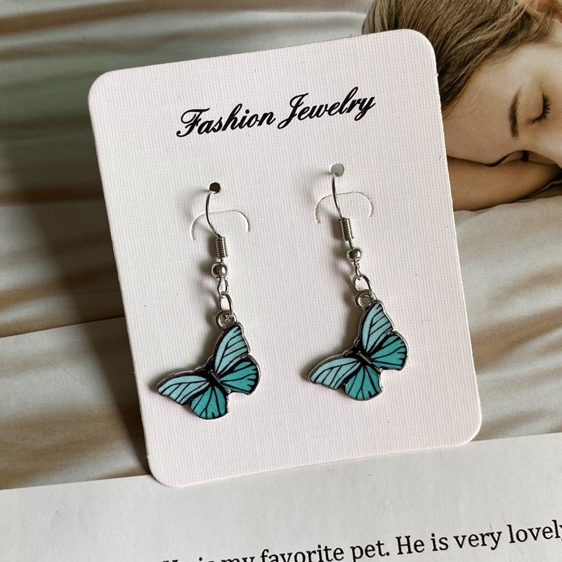 Fashion Women Necklace Korea Style New Butterfly Pendant Necklace Gift For Girl  Cute Lovely Neck Jewelry Wholesale Dropshipping