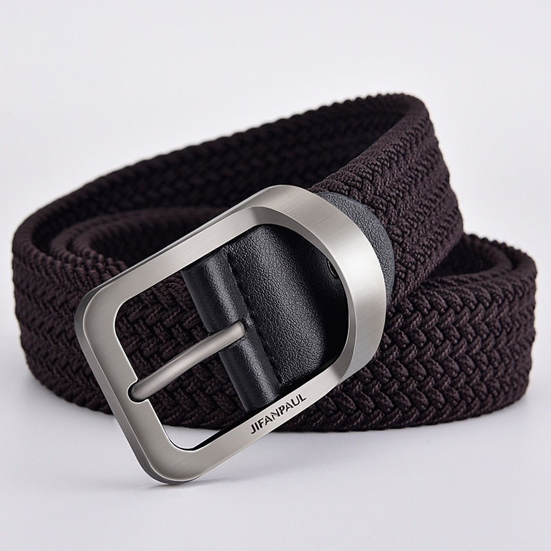 2022 men and women fashion nylon belt alloy casual belt women wild stretch jeans belt decoration ins wind Luxury brand design