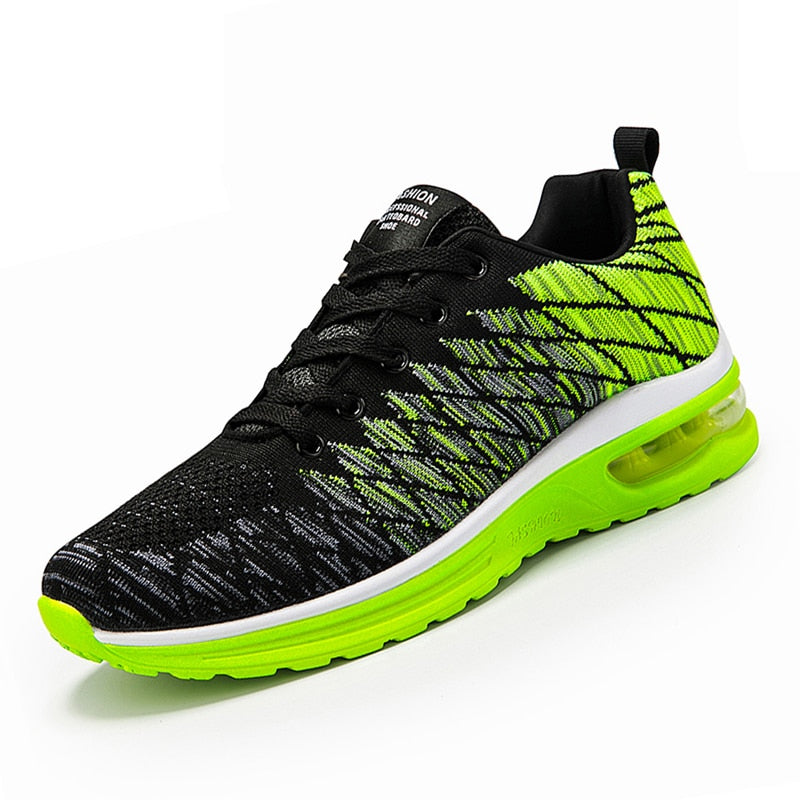 Casual Men Running Shoes Air Cushion Breathable Male Mesh Sports Shoes Women Comfortable Athletic Trainers Soft Woman Sport Shoe