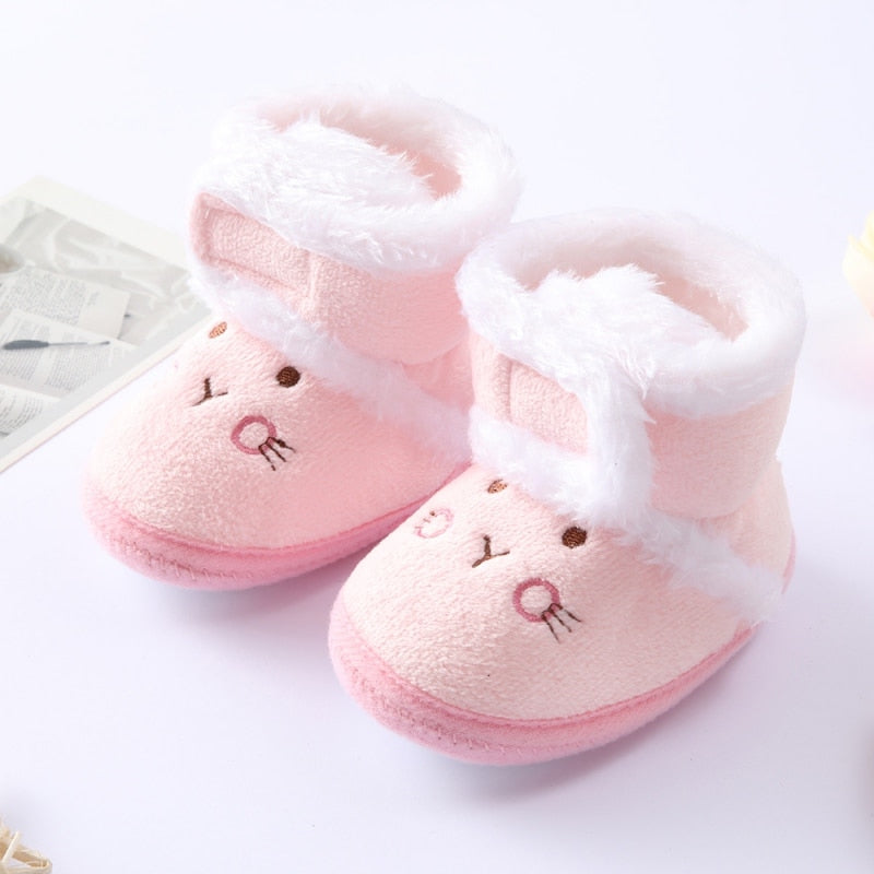 Newborn Toddler Warm Boots Winter First Walkers baby Girls Boys Shoes Soft Sole Fur Snow Booties for 0-18M Footwear Boots