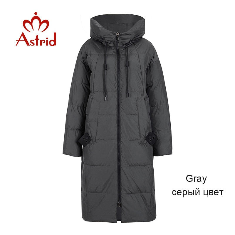 Astrid 2022 Winter new arrival down jacket women loose clothing outerwear quality with a hood fashion style winter coat AR-7038