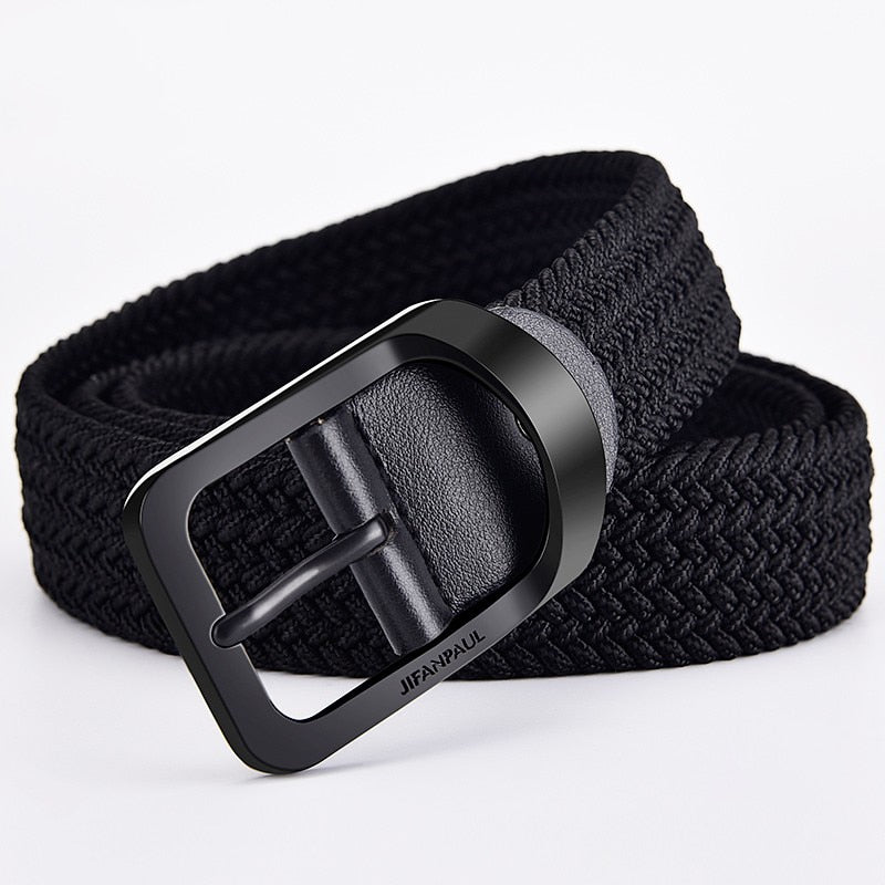 2022 men and women fashion nylon belt alloy casual belt women wild stretch jeans belt decoration ins wind Luxury brand design