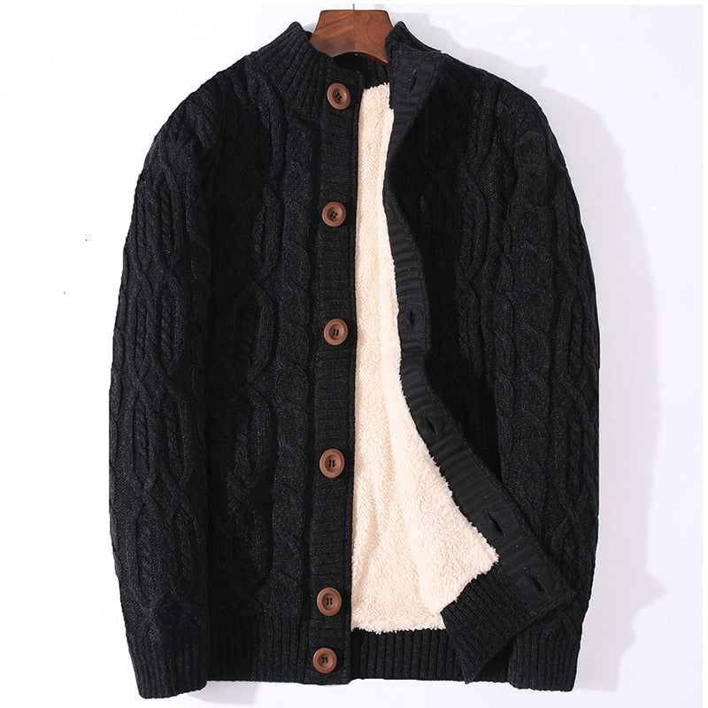 Winter Cardigan Male Thicken Warm Wool Cashmere Winter Coats Sweater Men Clothing 2020 New Outwear Size 4XL 5XL 6XL 7XL