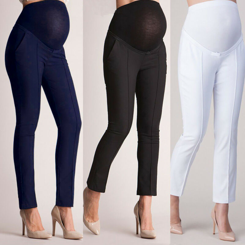 Elastic Lift Maternity Clothes Pregnancy Trousers For Pregnant Women Pants Full Ankle Length