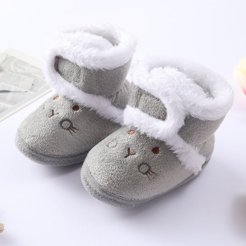 Newborn Toddler Warm Boots Winter First Walkers baby Girls Boys Shoes Soft Sole Fur Snow Booties for 0-18M Footwear Boots