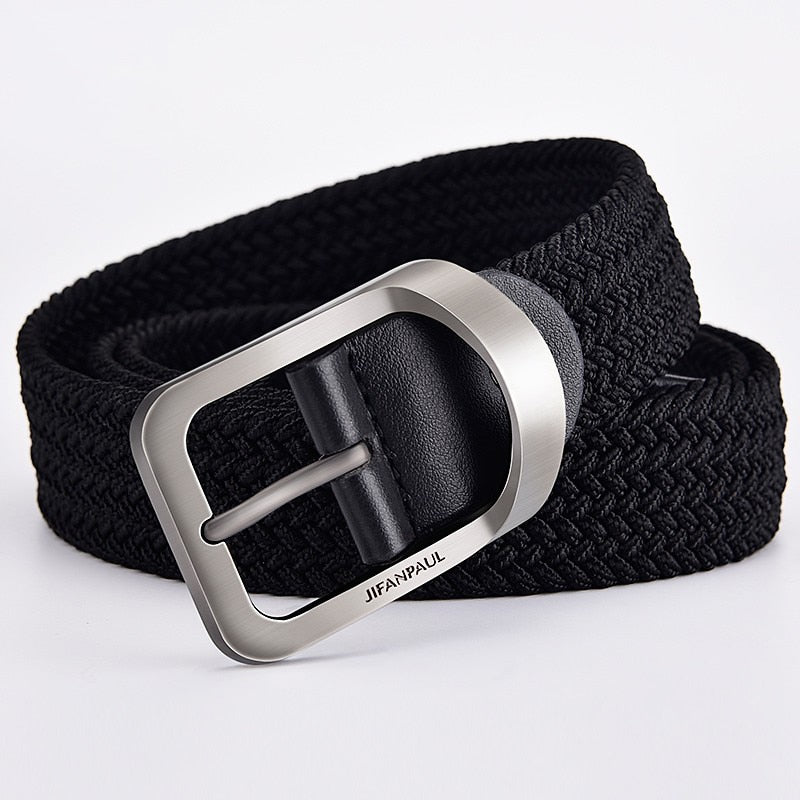 2022 men and women fashion nylon belt alloy casual belt women wild stretch jeans belt decoration ins wind Luxury brand design