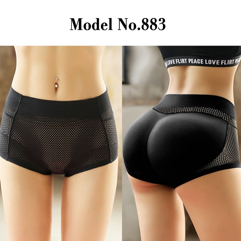 Women Padded Push Up Panties Butt Lifter Shaper Fake Ass Buttocks Hip Pads Invisible Control Panties Briefs Underwear Lingerie