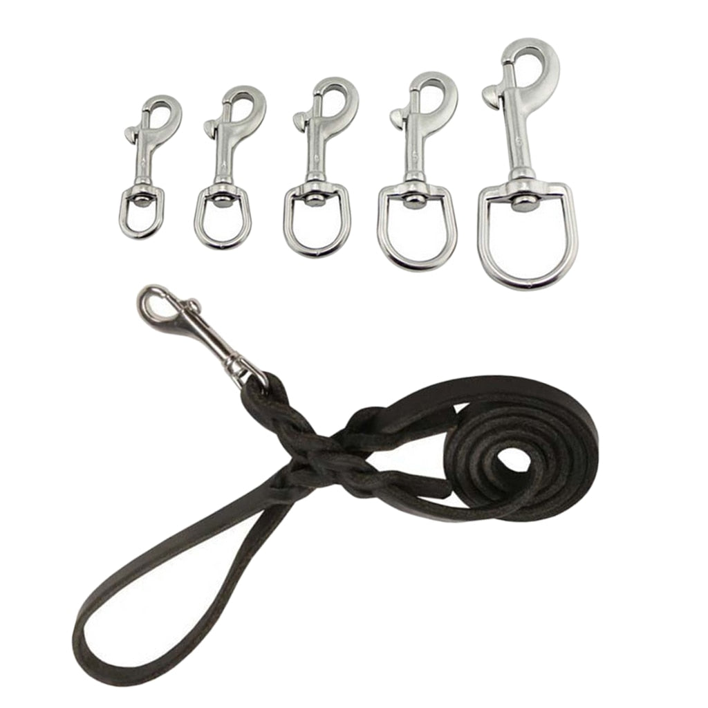 Scuba Diving 316 Stainless Steel Swivel Eye Bolt Snap Hook Clip Marine Boats Swivel Bolt Snap Hook for Outdoor Water Sports