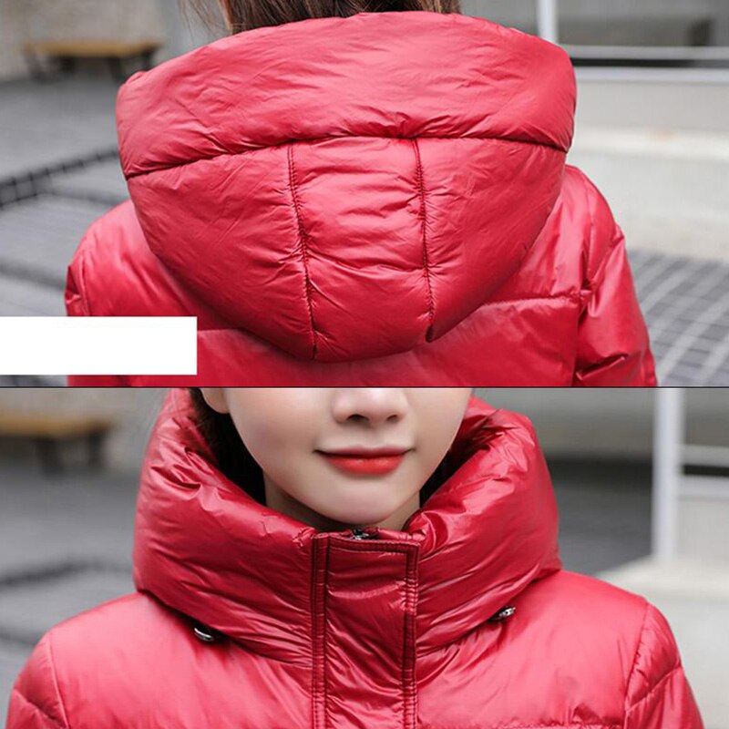 2022 Hot Coat Jacket Winter Women Hooded Parkas Hight Quality Female Winter White Duck Down Female Thick Warm Down Coat