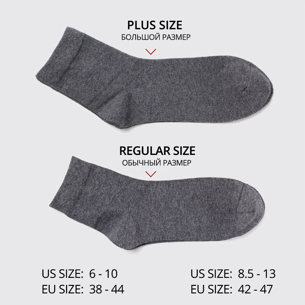 HSS Brand Men&#39;s Cotton Socks New Style Black Business Men Socks Soft Breathable Summer Winter for Male Socks Plus Size (6.5-14)