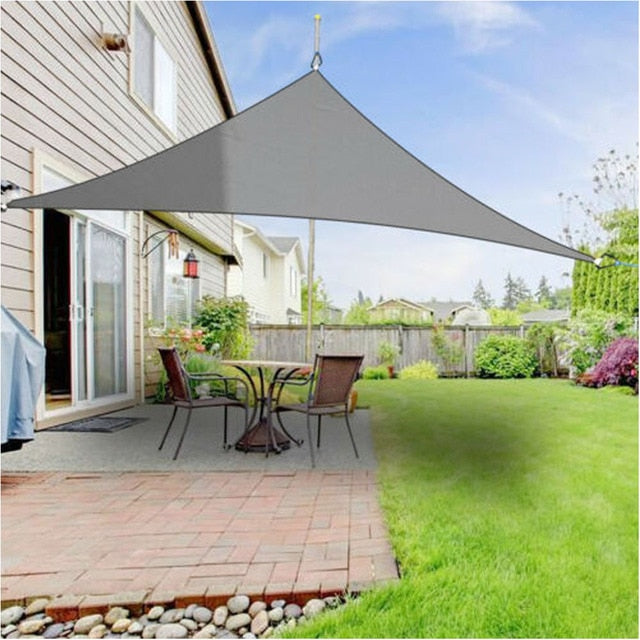 Outdoor Waterproof Sunshade Sun Shade Sail Camping Beach Tent Pool Patio Canopy Triangle Shade Sail Sun Shelter Garden Awing