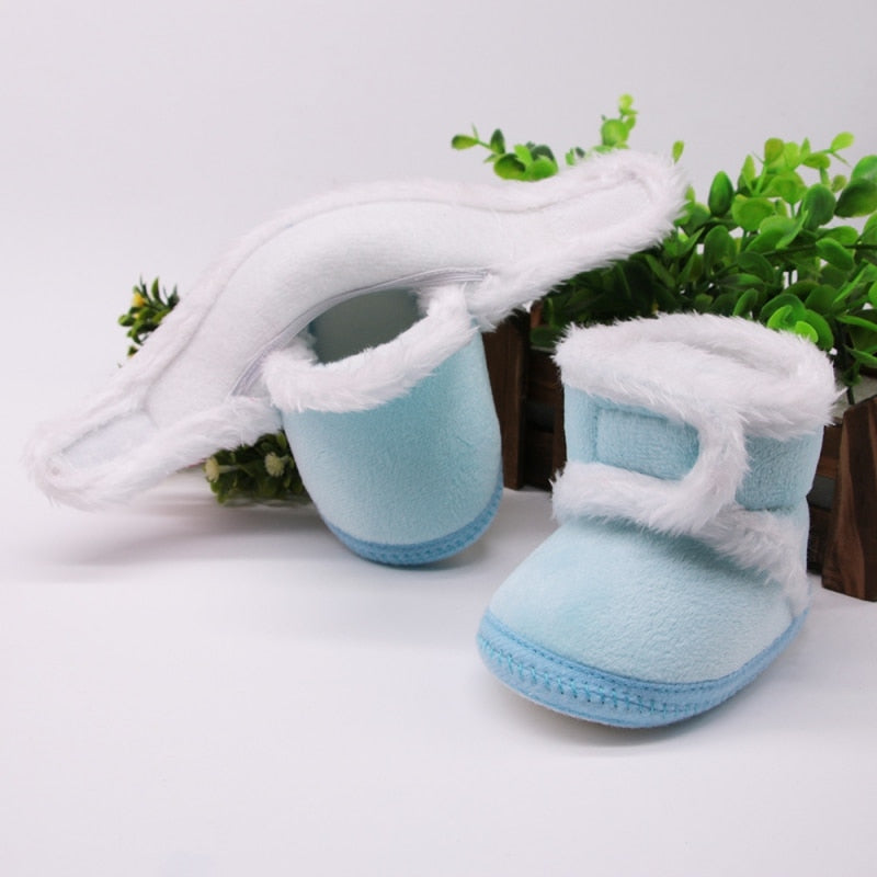 Newborn Toddler Warm Boots Winter First Walkers baby Girls Boys Shoes Soft Sole Fur Snow Booties for 0-18M Footwear Boots