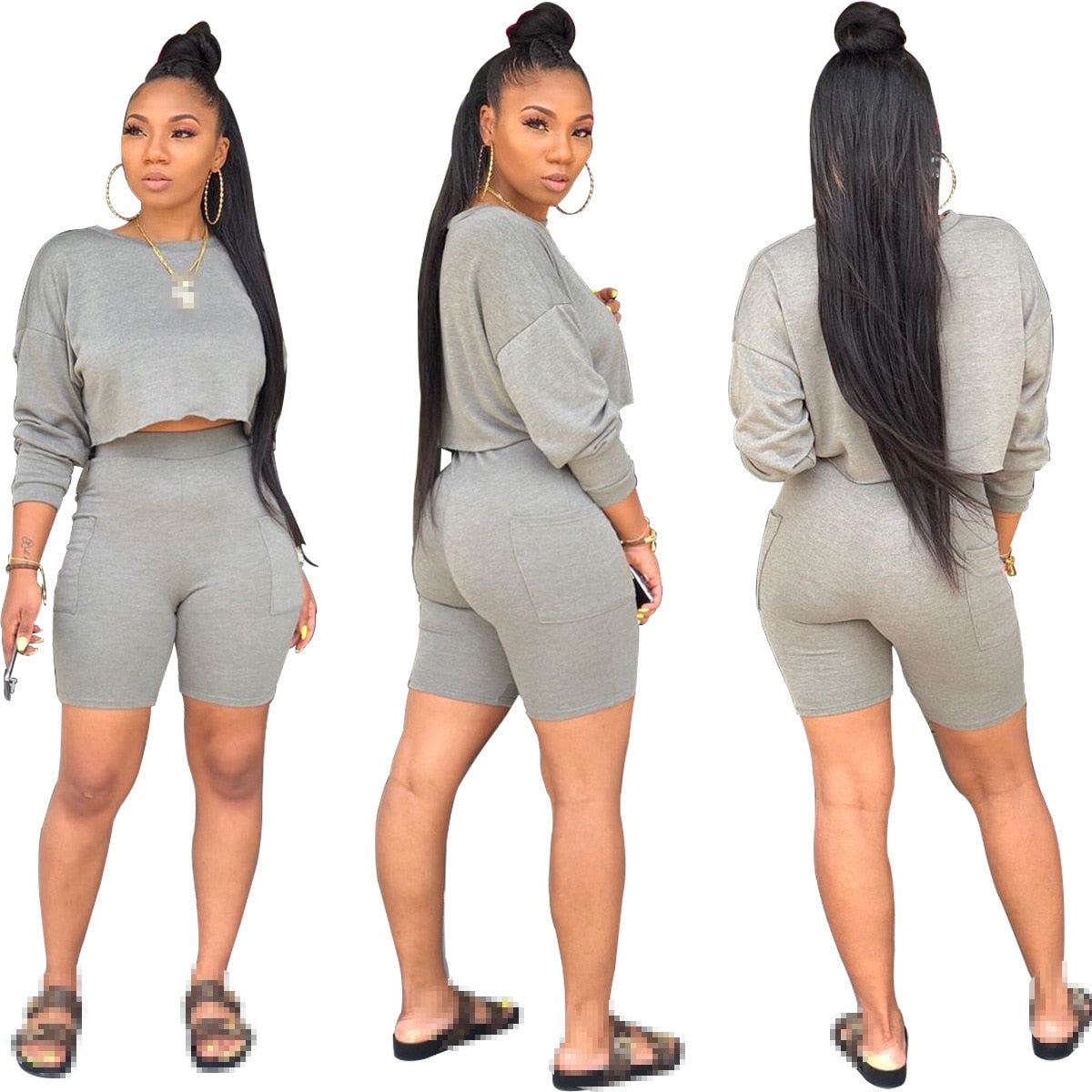 two piece set women 2 piece set women outfits tracksuit for female crop top long sleeve fall clothes 2020 outfits 2 pieces sets