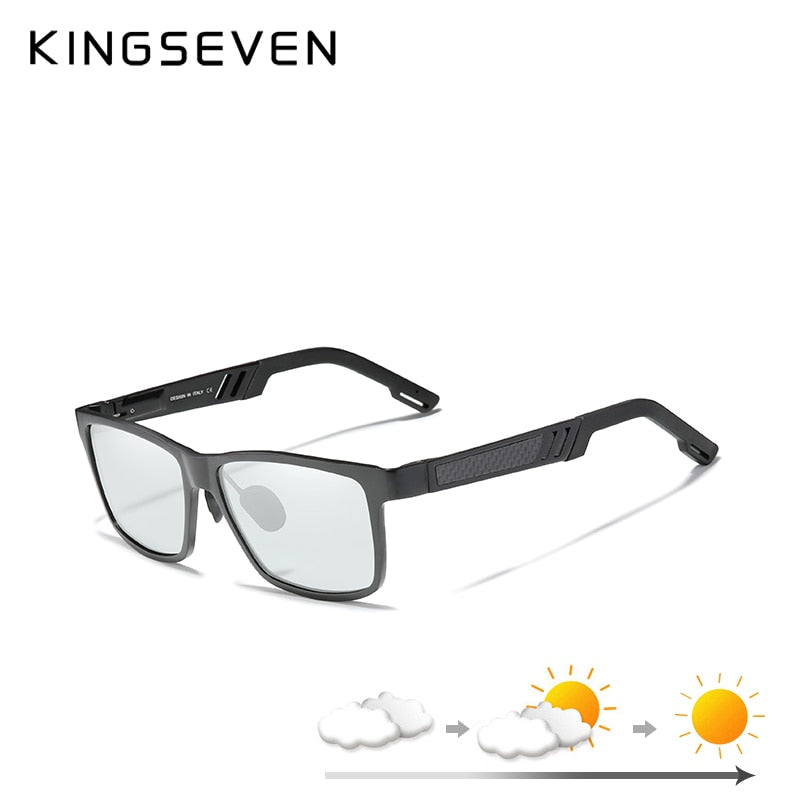 KINGSEVEN Photochromic Sunglasses Men Women Polarized Chameleon Glasses Driving Goggles Anti-glare Sun Glasses zonnebril heren