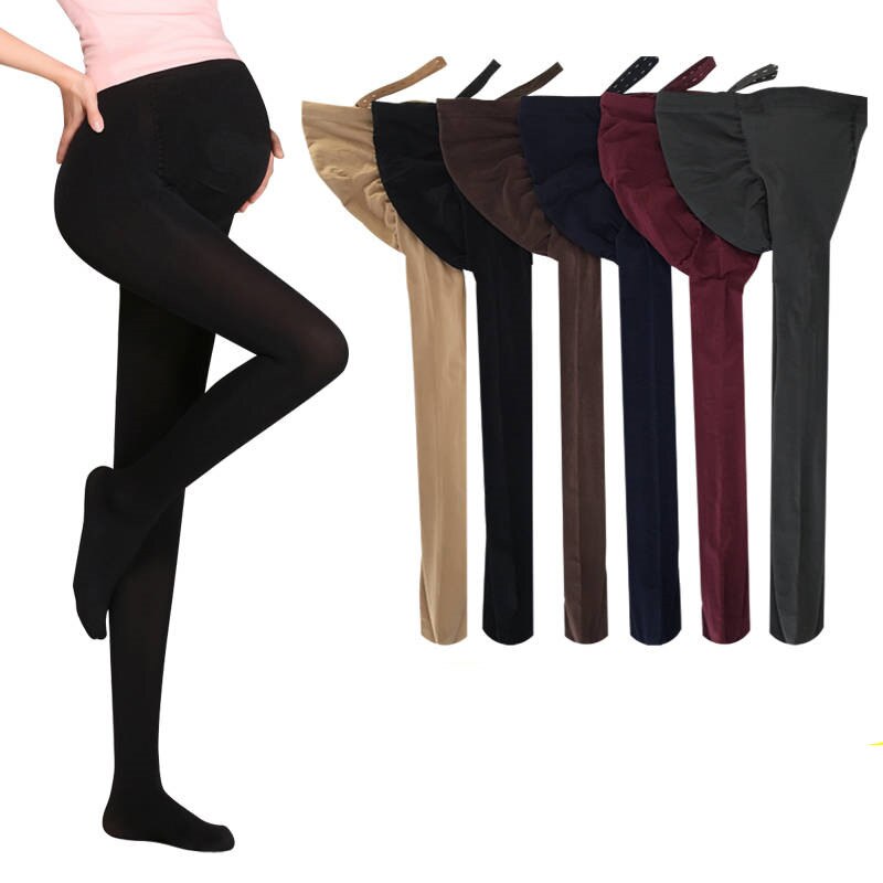 320D Women Pregnant Socks Maternity Hosiery Solid Stockings Tights Pantyhose Spring and autumn pregnant women stockings