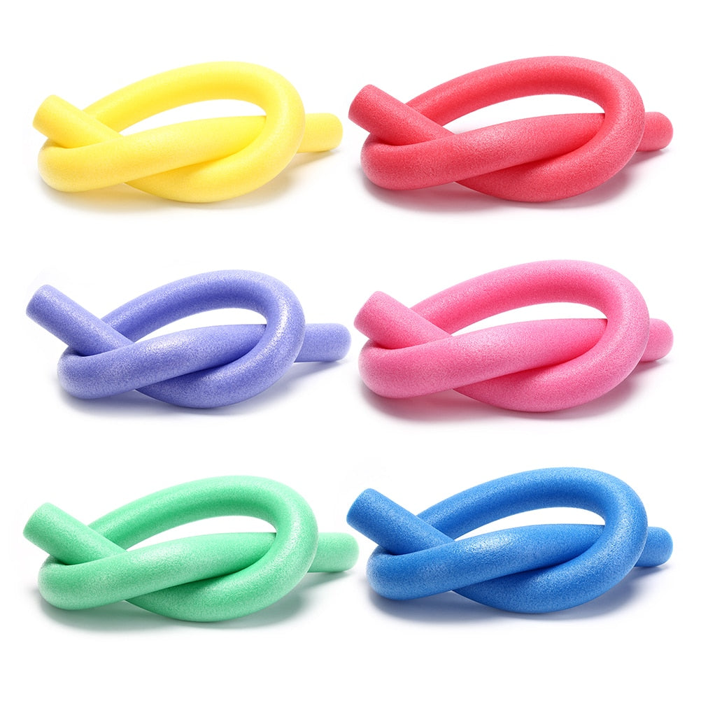 1 PC Hollow Flexible Swimming Swim Pool Water Float Aid Woggle Noodles Useful For Adult And  Children Over 5 Years Old