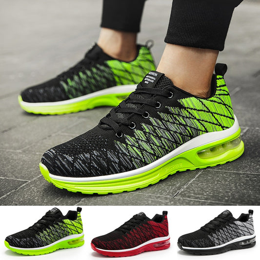 Casual Men Running Shoes Air Cushion Breathable Male Mesh Sports Shoes Women Comfortable Athletic Trainers Soft Woman Sport Shoe