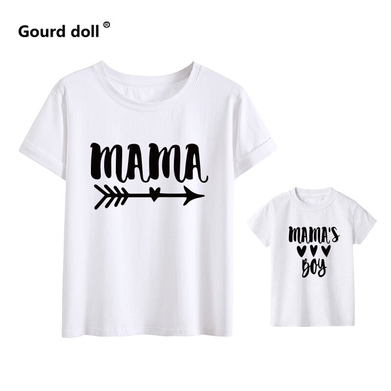 Baby boy clothes arrow mommy and me clothes tshirt Cotton baby girl clothes mother Kids&amp;Woman Funny family look matching Tshirt