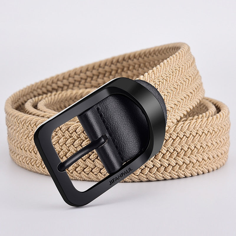 2022 men and women fashion nylon belt alloy casual belt women wild stretch jeans belt decoration ins wind Luxury brand design