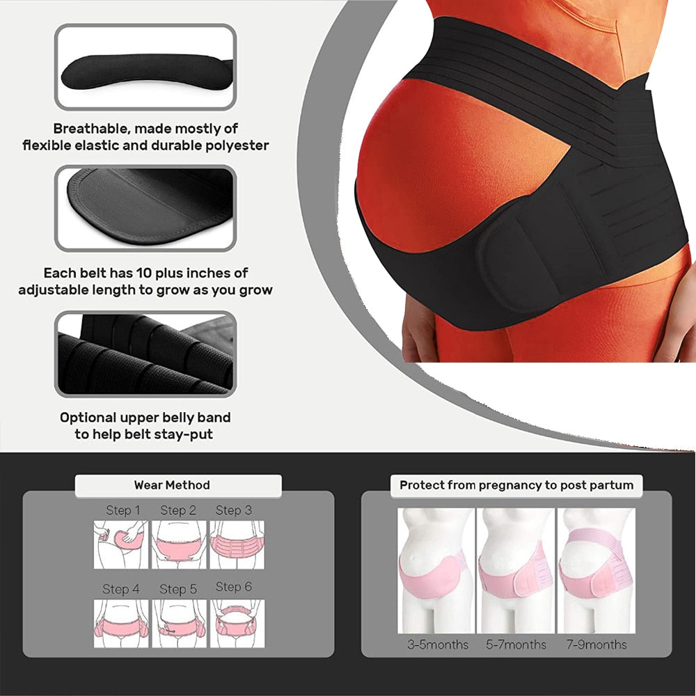 Maternity Belly Band Pregnant Women Waist Care Abdomen Support Belly Band Back Clothes Pants Ropa Brace Pregnancy Protector