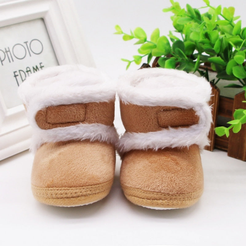 Newborn Toddler Warm Boots Winter First Walkers baby Girls Boys Shoes Soft Sole Fur Snow Booties for 0-18M Footwear Boots