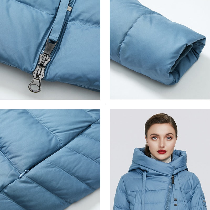 GASMAN 2022  Long Puffer Winter Down Jacket Women Thick Coat Women Hooded Parka Warm Female Brand Cotton Clothes Winter  M-180