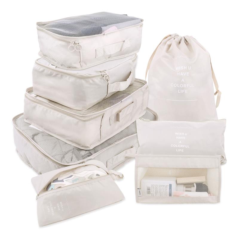 8/6/1 pieces Set Travel Organizer Storage Bags Suitcase Packing Set Storage Cases Portable Luggage Organizer Clothe Shoe Pouch