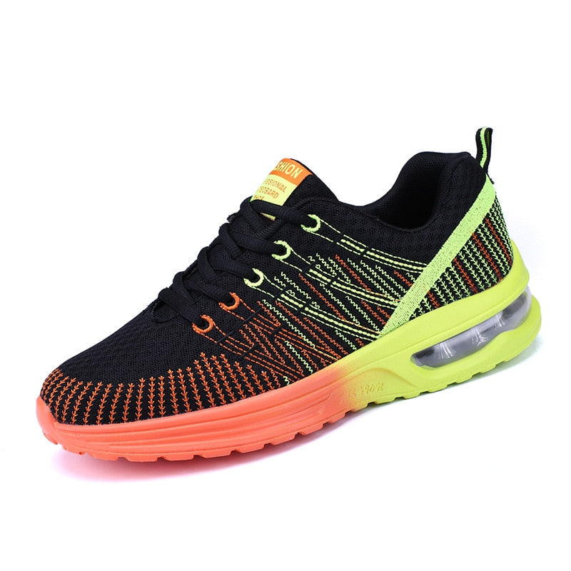 Casual Men Running Shoes Air Cushion Breathable Male Mesh Sports Shoes Women Comfortable Athletic Trainers Soft Woman Sport Shoe