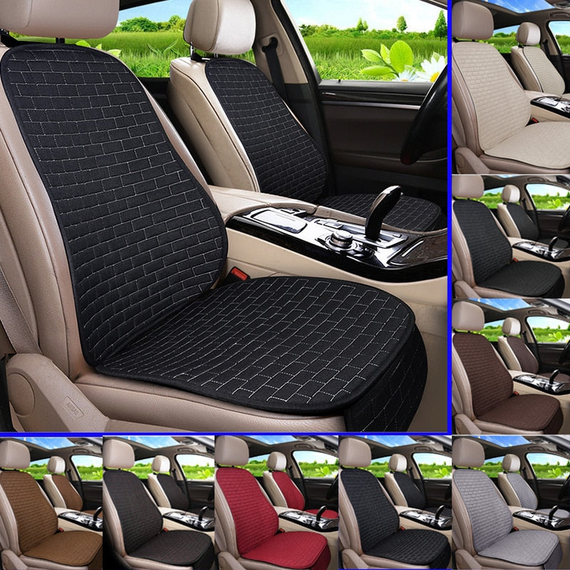 Car Seat Cover Front/Rear Flax/Linen Seat Cushion Protector Pad Black/Red/Beige/Grey/Coffee/Brown For Audi A3 A5 D2 X45