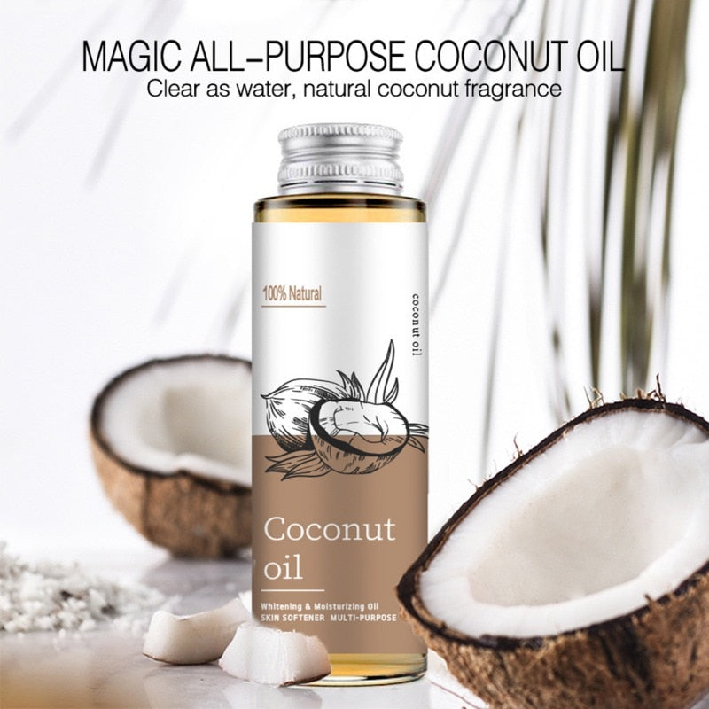 100ml Coconut Oil Body Argan Olive Essential Massage Serum Pure Nail Hair Moisturizing Dry Nourish Winter Care Beauty Health