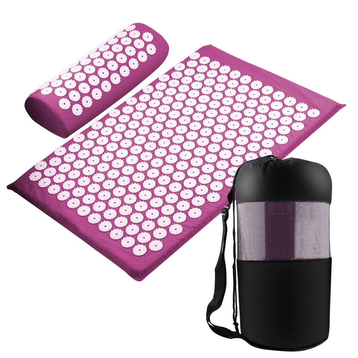 Acupressure Mat Massage Relieve Stress Back Body Pain Spike Cushion Yoga Acupuncture Mat