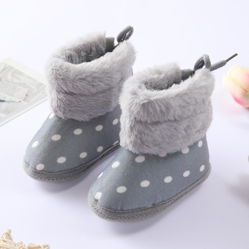 Newborn Toddler Warm Boots Winter First Walkers baby Girls Boys Shoes Soft Sole Fur Snow Booties for 0-18M Footwear Boots