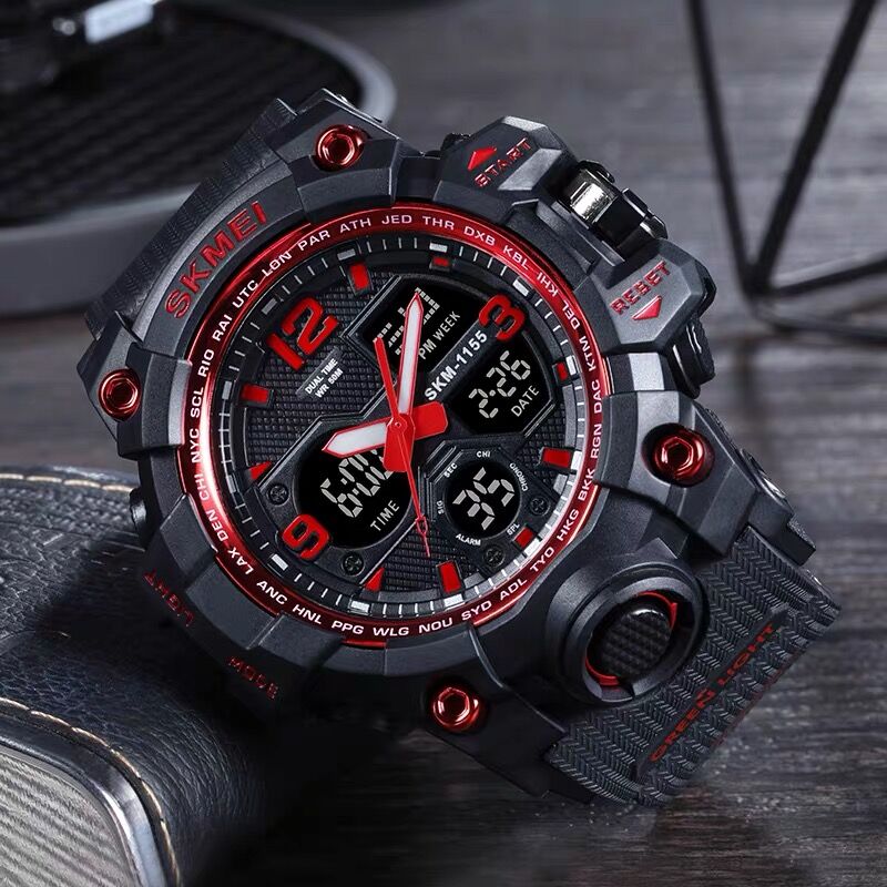 SKMEI Mens Watches Fashion Sports Military Quartz Digital Waterproof Swim Stopwatch Wristwatches Clock Man Relogio Masculino