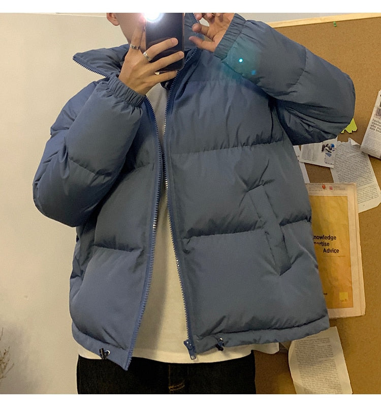 LAPPSTER Men Harajuku Colorful Bubble Coat Winter Jacket 2022 Mens Streetwear Hip Hop Parka Korean Black Clothes Puffer Jackets