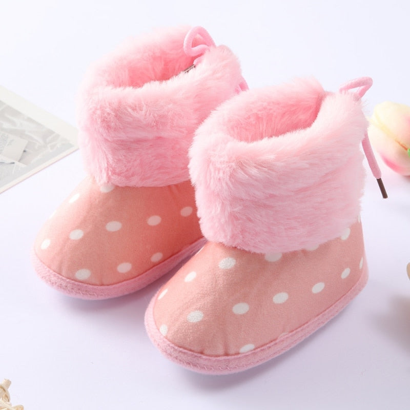 Newborn Toddler Warm Boots Winter First Walkers baby Girls Boys Shoes Soft Sole Fur Snow Booties for 0-18M Footwear Boots