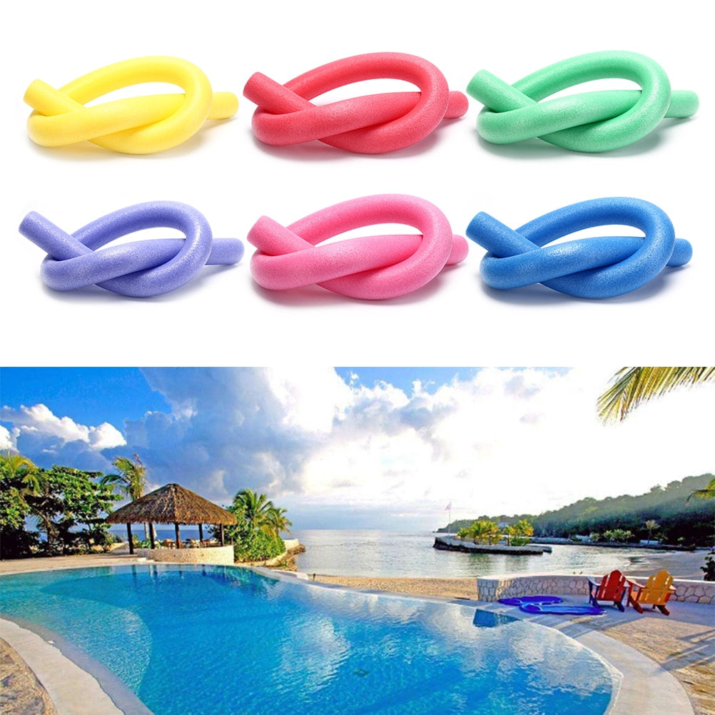 1 PC Hollow Flexible Swimming Swim Pool Water Float Aid Woggle Noodles Useful For Adult And  Children Over 5 Years Old