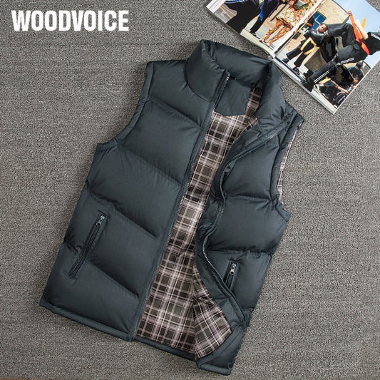 Vest Men New Stylish 2023 Autumn Winter Warm Sleeveless Vest Jacket Men Slim Fit Vest Casual Coats Mens Waistcoat West Mannen 88