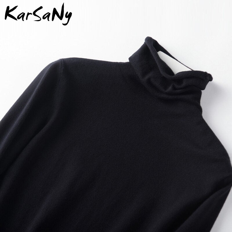 Winter Cashmere Sweater Women Wool Pullover Women's White Cashmere Turtleneck Sweater Pullover Soft Winter For Woman Sweaters