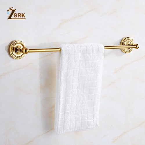 ZGRK Gold Bathroom Accessories Bath Brass Bathroom Soap Dish Set Toilet Life Bathroom Rack Paper Holder Bathroom Appliance