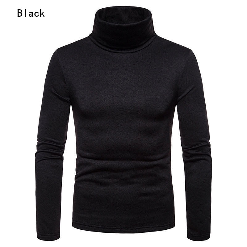 UK Fashion Mens Roll Turtle Neck Pullover Knitted Jumper Tops Sweater