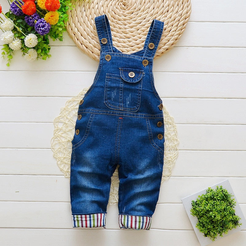 IENENS Toddler Infant Boys Long Pants Denim Overalls Dungarees Kids Baby Boy Jeans Jumpsuit Clothes Clothing Outfits Trousers